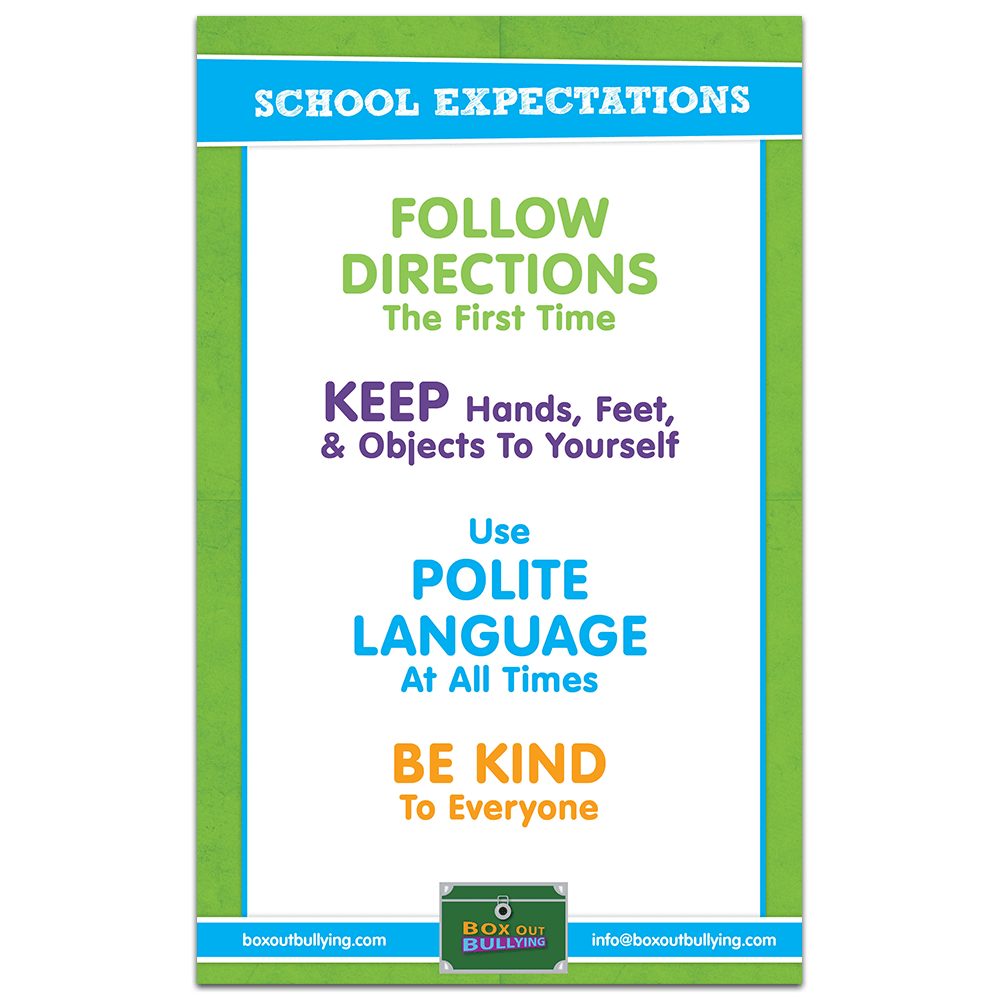 School Expectations Poster