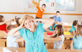 overwhelmed teacher