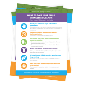 Image of helpful worksheets on bullying prevention